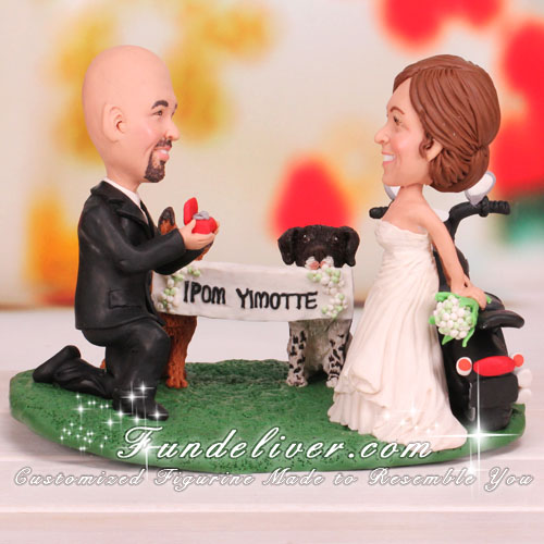 Proposal Engagement Wedding Cake Toppers - Click Image to Close